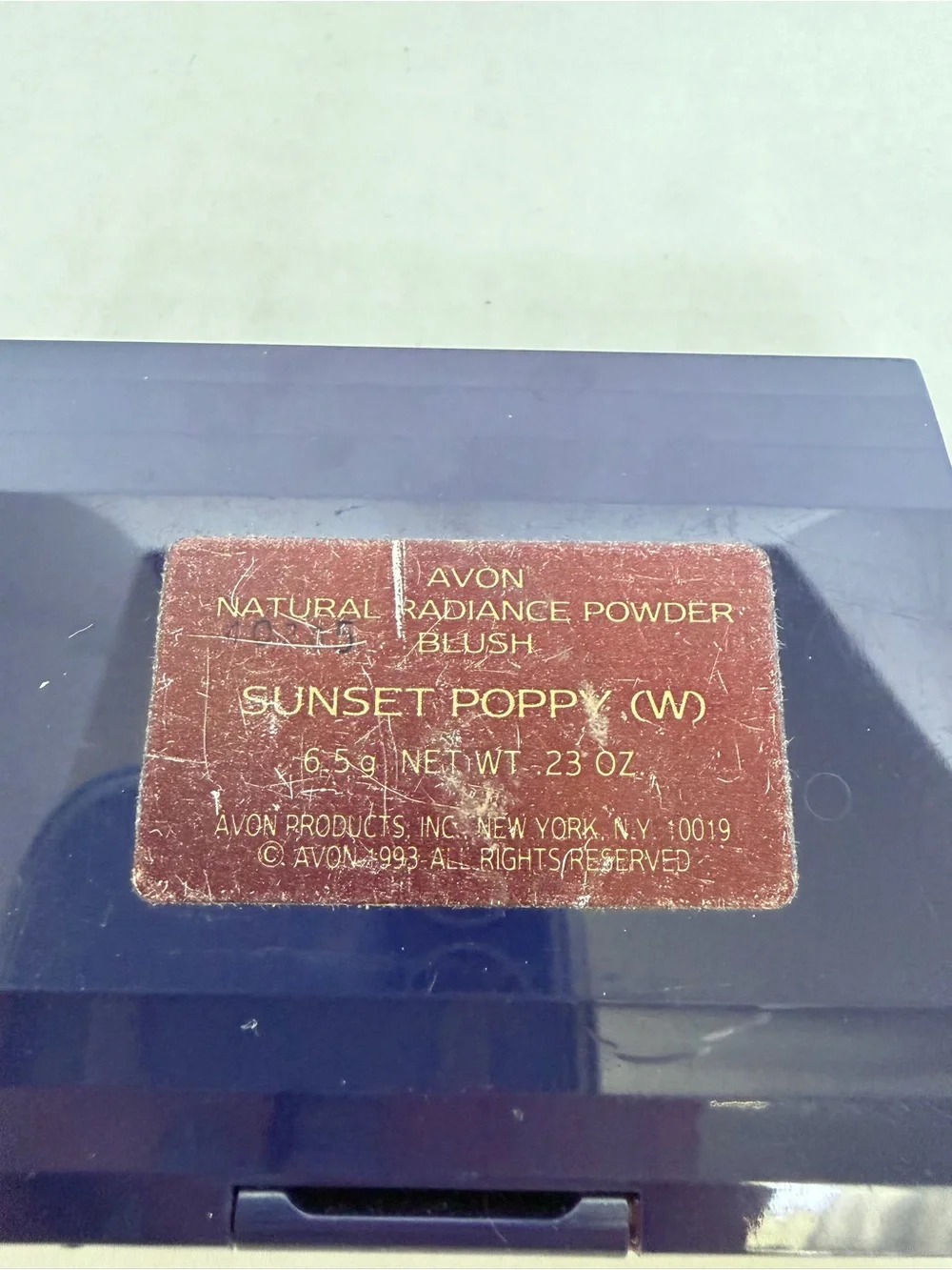 Vintage Discontinued Avon Natural Radiance Powder Blush Sunset Poppy 0.23 oz